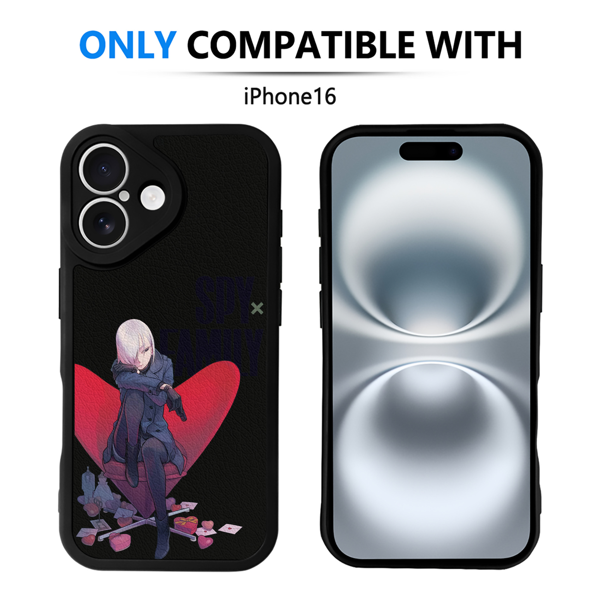 （画像用） SPY×FAMILY间谍家家酒 【iPhone 16シリーズ対応】シリコンスマホケース（レザー調） 材質：シリコン